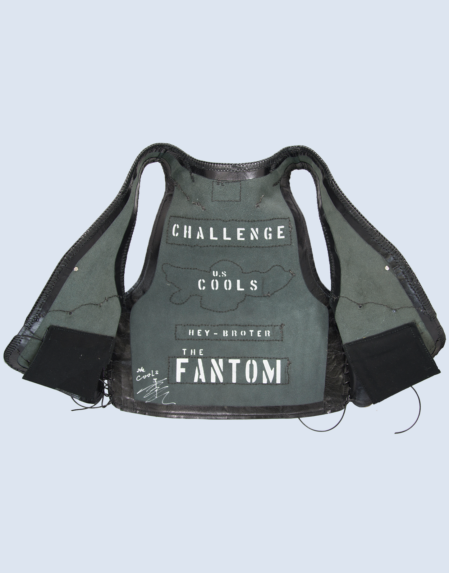 CHOPPER☆FANTOM F70 ベスト☆フリーサイズ☆シャムクロコダイル COOLS佐藤秀光サイン入り-ブラック