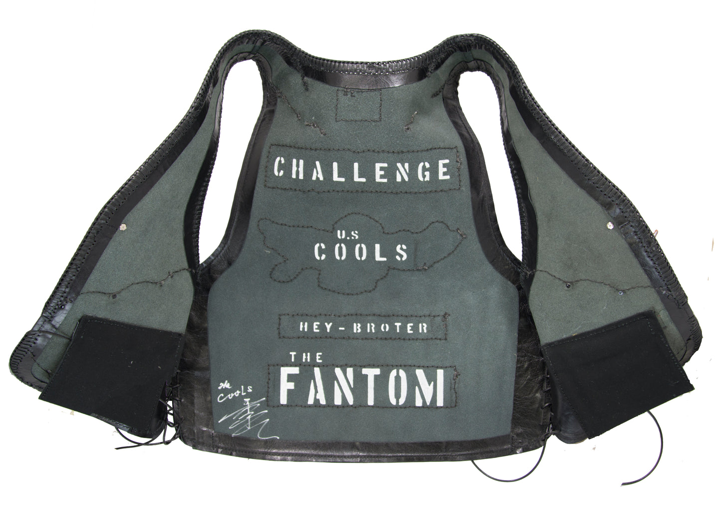 CHOPPER☆FANTOM F70 ベスト☆フリーサイズ☆シャムクロコダイル COOLS佐藤秀光サイン入り-ブラック