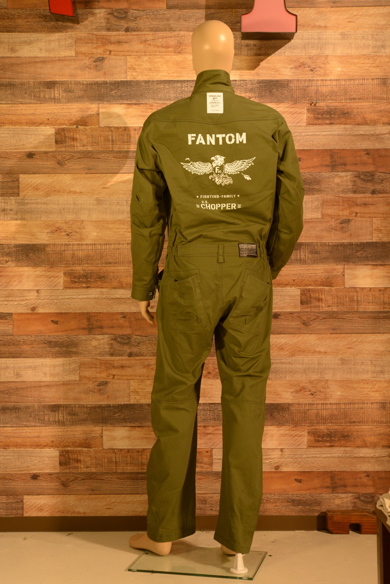 CHOPPER☆F80 FANTOM ツナギ-アーミーグリーン