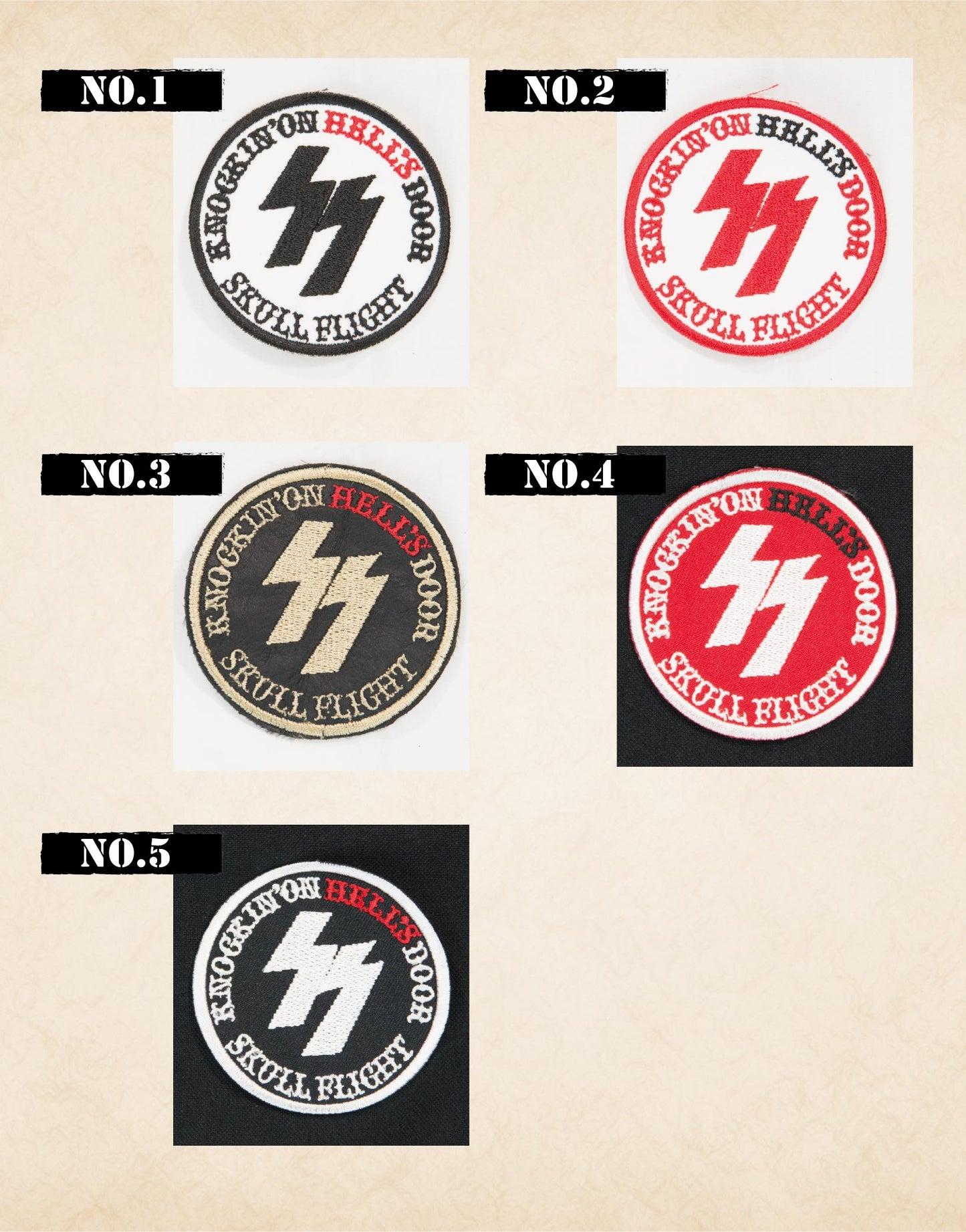 ワッペン-W lightning-