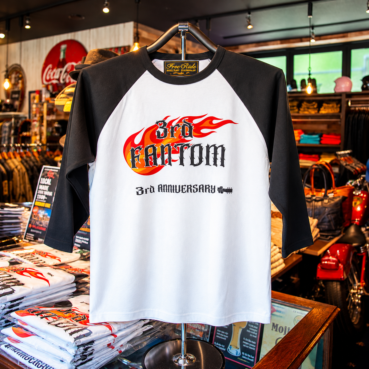 FANTOM3周年記念ベースボール七部袖Tシャツ