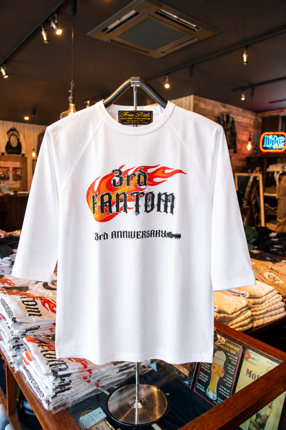 FANTOM3周年記念ベースボール七部袖Tシャツ
